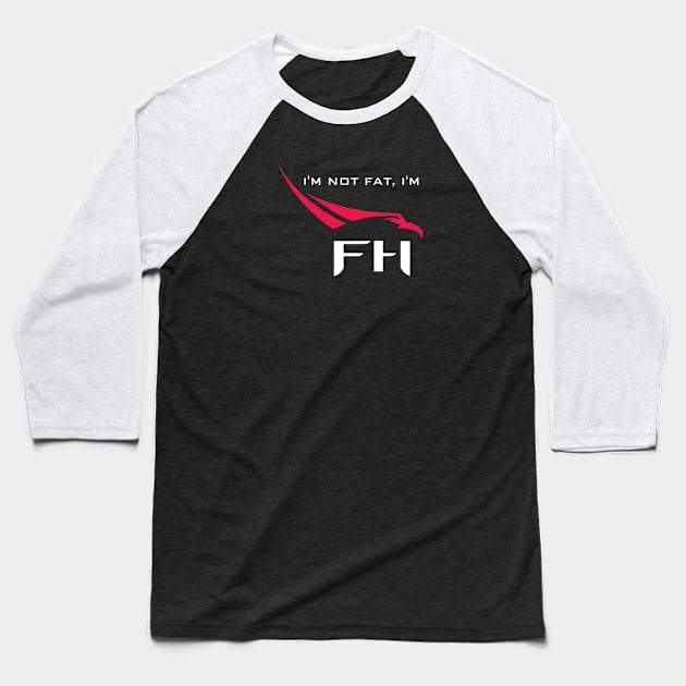 I'm not fat, I'm Falcon Heavy SpaceX Humor Baseball T-Shirt by jutulen